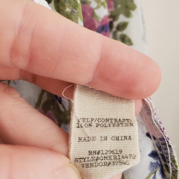 White Kimono Floral Ruffle Style Cardigan Sheer Beaded S Small Handkerchief Hem - Picture 6 of 12